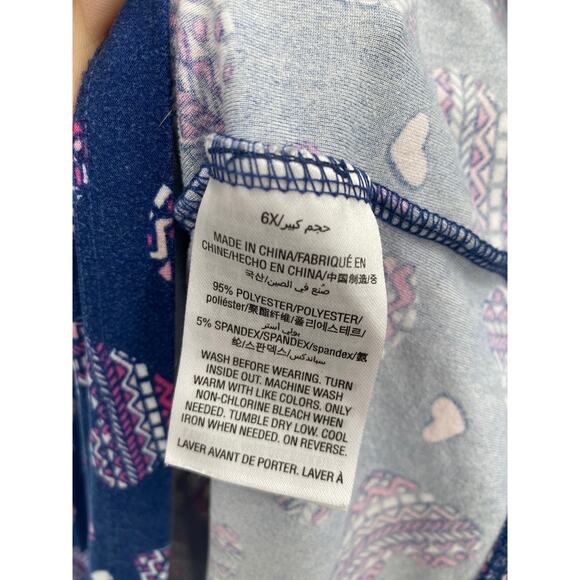 Epic threads blue heart dress short sleeve fit & flare 6x - Picture 4 of 5